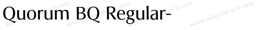 Quorum BQ Regular字体转换